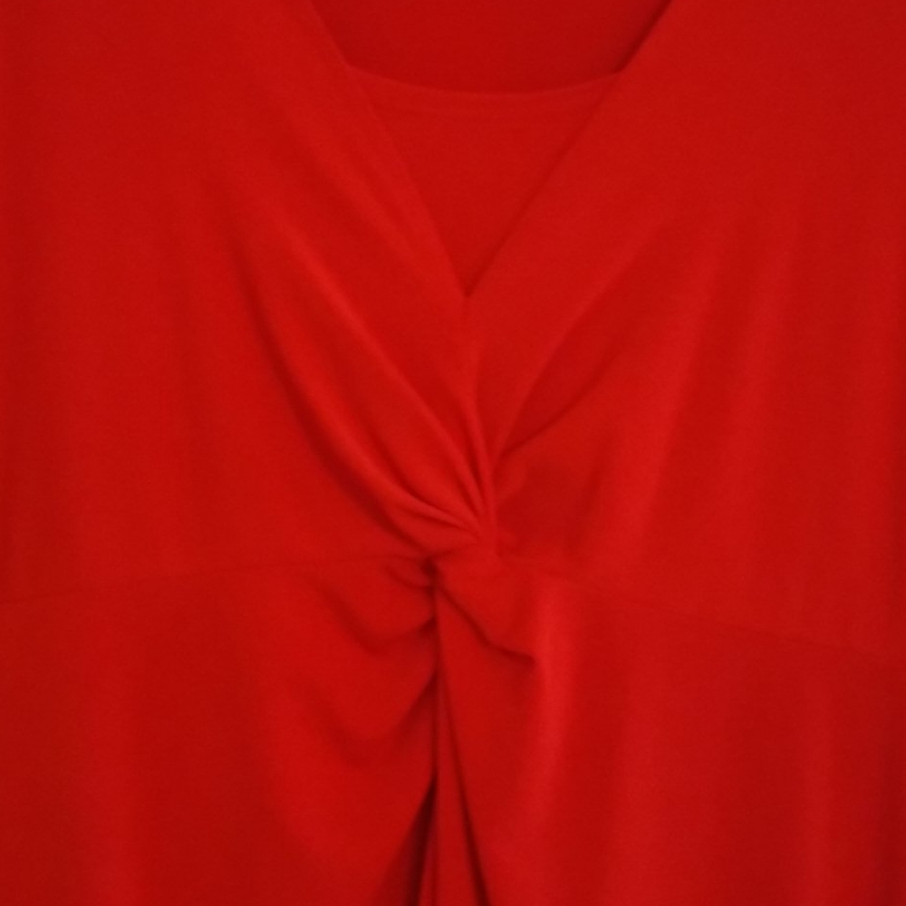 Solid Red Dress, Like New - image 2